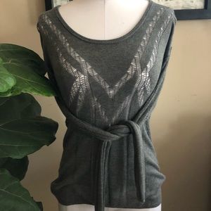 H&M fitted grey sweater S